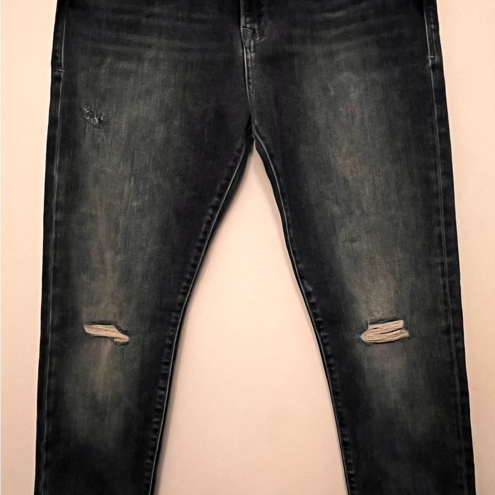 NWT Mavi Women's Distressed Dark Blue Skinny Jeans